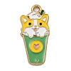 Cartoon Alloy Enamel Pendants ENAM-H045-05G-01-1