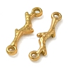 Ion Plating(IP) 304 Stainless Steel Branch Connector Charms STAS-Q334-62G-2