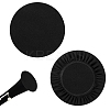 2PCS Cloth with Soft Nap Mute Cap AJEW-GF0003-54A-1
