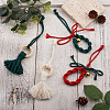 2 Sets 2 Style Christmas Theme Cotton Weave Pendant Decorations Sets HJEW-CF0001-11-5