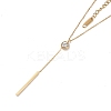 Ion Plating(IP) 304 Stainless Steel Cable Chain Necklaces NJEW-G081-01G-1