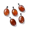 Natural Red Striped Agate/Banded Agate Pendants G-D851-38-2