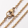 Ion Plating(IP) 304 Stainless Steel Necklace LS-MAK-K004-20G-2