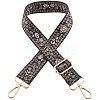 Flower Pattern Nylon Canvas Handbag Webbing Bag Straps PW-WG5C768-02-1