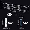 Wall Mount Transparent Acrylic Medal Display Stands ODIS-WH0036-08-2