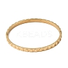 304 Stainless Steel Textured Hinged Cuff Bangles for Women SA-CBAC920-18G-5