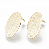 Brass Stud Earring Findings LS-KK-Q750-064G-1