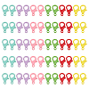 60Pcs 6 Colors Spray Painted Eco-Friendly Alloy Lobster Claw Clasps FIND-PH0004-93-1