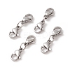 Non-Tarnish 304 Stainless Steel Double Lobster Claw Clasps STAS-E163-57P-B-1