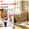 2Pcs 2 Style Polyester Embroidery Sew on Appliques PATC-MA0001-32B-5