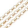 Alloy Round Ring Link Chains LCHA-T002-01KCG-1