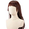 Natural Rose Quartz Chip Beaded Necklace for Girl Women NJEW-TA00016-02-3