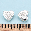 Brass Micro Pave Cubic Zirconia Beads FIND-Z035-18S-4