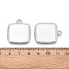 304 Stainless Steel Pendant Cabochon Settings STAS-N108-74P-3