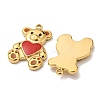 304 Stainless Steel Enamel Pendants X-STAS-L022-165G-2