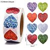 Heart Shaped Stickers Roll LS-DIY-K027-A16-3