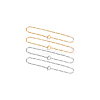 4Pcs 2 Colors 304 Stainless Steel Figaro Chains Necklace NJEW-UN0001-33-9