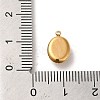 304 Stainless Steel Pave Resin Oval Charms with Bear X-STAS-L022-248G-3