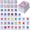 8 Bags 4 Styles Multi-Color Paper Wax Seal Stamp Illustrated Card for Wax Seal Coin AJEW-CP0007-63-1
