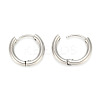 Tarnish Resistant 202 Stainless Steel Huggie Hoop Earrings EJEW-O087-06F-P-1