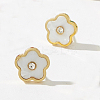 Valentine's Day Flower 201 Stainless Steel Stud Earrings VA2505-3-1