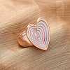 Zinc Alloy & Enamel Stretch Finger Rings for Women RJEW-M101-01D-G-1