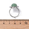 Oval Natural & Synthetic Gemstone Finger Rings RJEW-M063-01P-4