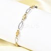 304 Stainless Steel Link Bracelets BJEW-A044-03A-GP-3