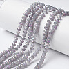 Electroplate Glass Beads Strands EGLA-A034-J2mm-G02-1