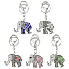 Alloy Rhinestone Keychain KEYC-YW00178-01-2