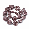 Shell Pearl Beads Strands X-BSHE-Q031-15B-1