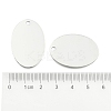 201 Stainless Steel Oval Stamping Blank Tag Pendants STAS-R064-03-3