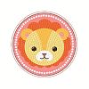 DIY Bear Head Pattern Diamond Painting Stickers Kits for Kids DIY-I068-03-2