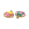 Alloy Enamel Pendants ENAM-A139-15G-3
