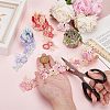 4 Yards 4 Colors Polyester Flower Lace Ribbon OCOR-PH0004-47-3