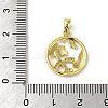 Rack Plating Brass Micro Pave CLear Cubic Zirconia Pendants KK-C053-11G-3