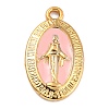 Golden Alloy Enamel Pendants KK-P197-16G-1-1