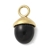Dyed Black Synthetic Turquoise Pendants STAS-L277-07G-02-1