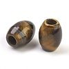 Natural Tiger Eye European Beads G-F580-A01-2