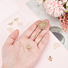 8Pcs 2 Styles Brass Pendants & Brass Micro Pave Cubic Zirconia Pendants KK-AR0003-70-3
