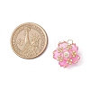 Handmade Glass Seed Beaded Sakura Pendants PALLOY-MZ00763-02-2