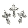 Tibetan Style Zinc Alloy Big Pendants TIBEP-R334-117AS-RS-4