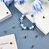 Trendy Original Color 304 Stainless Steel Grade A Rhinestone Flat Round Charm Pendants RB-UN0001-02P-6