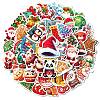 50Pcs Christmas Theme Cartoon Paper Stickers DIY-P085-05-2