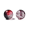 Transparent Crackle Acrylic Beads CACR-N002-17A-4