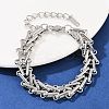 304 Stainless Steel Link Chain Bracelets for Women LS-BJEW-C113-01P-2