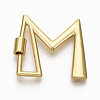 Brass Screw Carabiner Lock Charms KK-T046-001G-M-NF-1