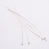 925 Sterling Silver Flat Head Pins STER-K017-50mm-S-2