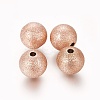 Ion Plating(IP) 304 Stainless Steel Textured Beads LS-STAS-F217-10RG-1