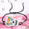 Friendship Skull Loom Pattern Seed Beads Bracelets for Women BJEW-Z013-12-1